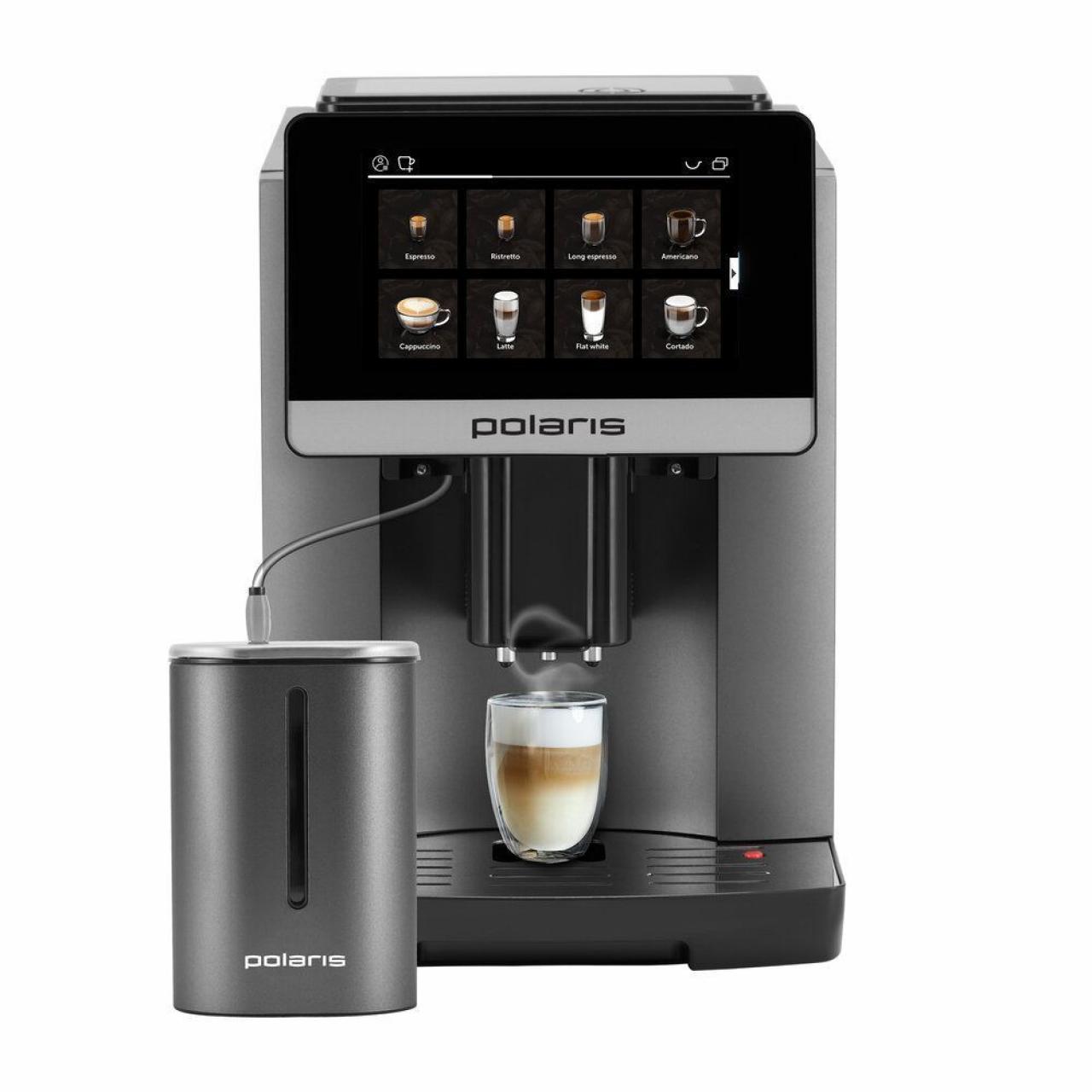 Кофемашина Polaris PACM 2080AC, Wi-Fi IQ Home графит