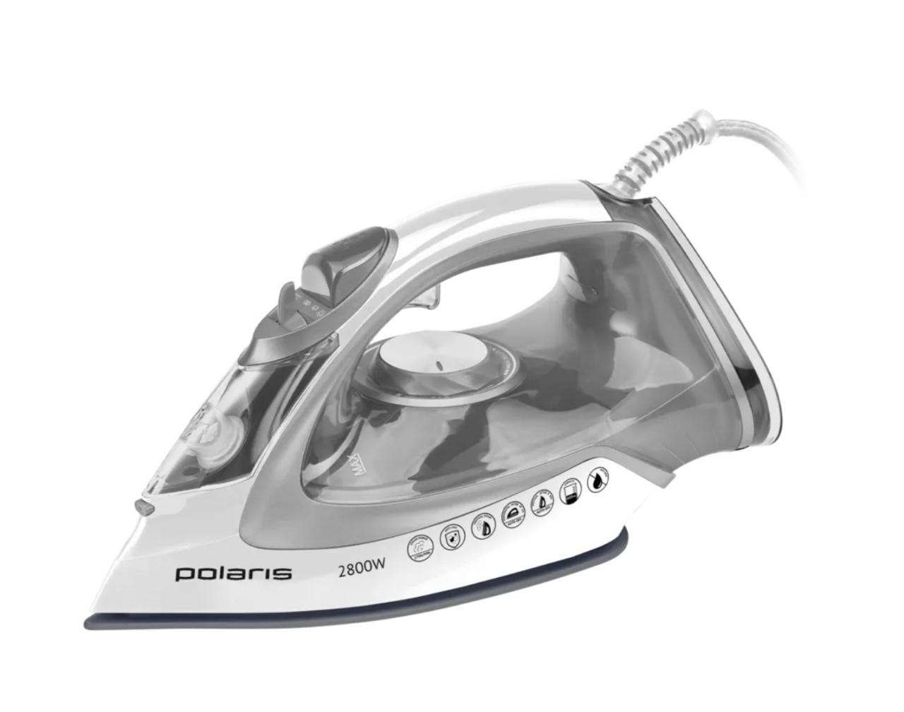 Утюг Polaris PIR-2821AK белый/серебряный