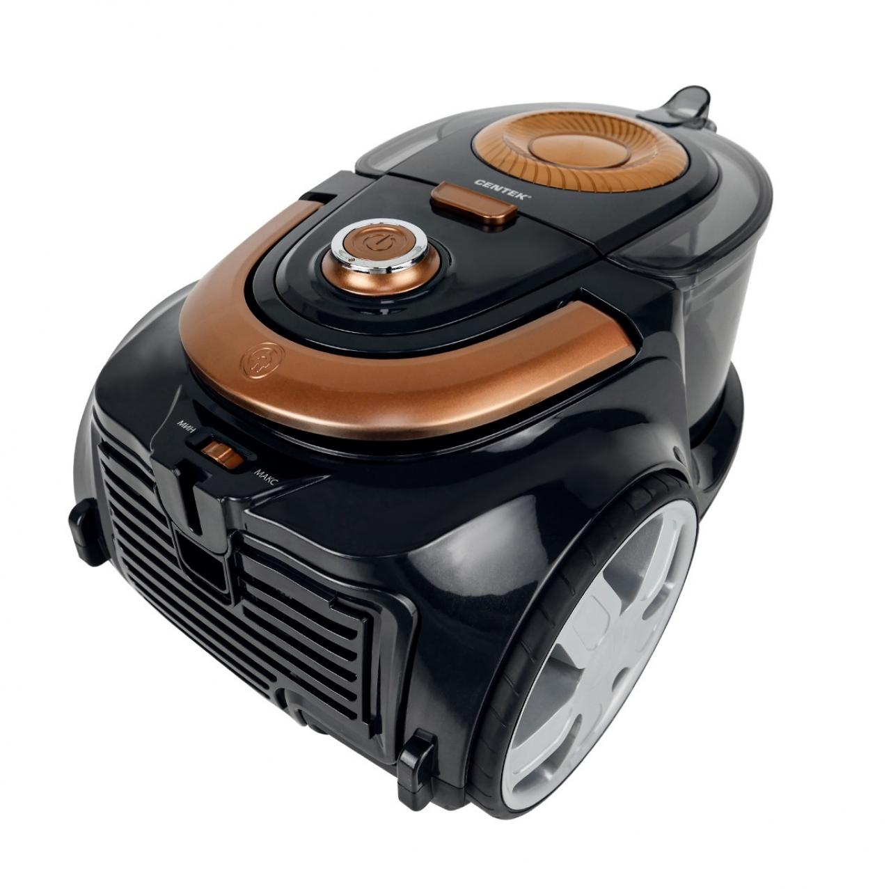 Пылесос Centek CT-2540 черный/золотистый