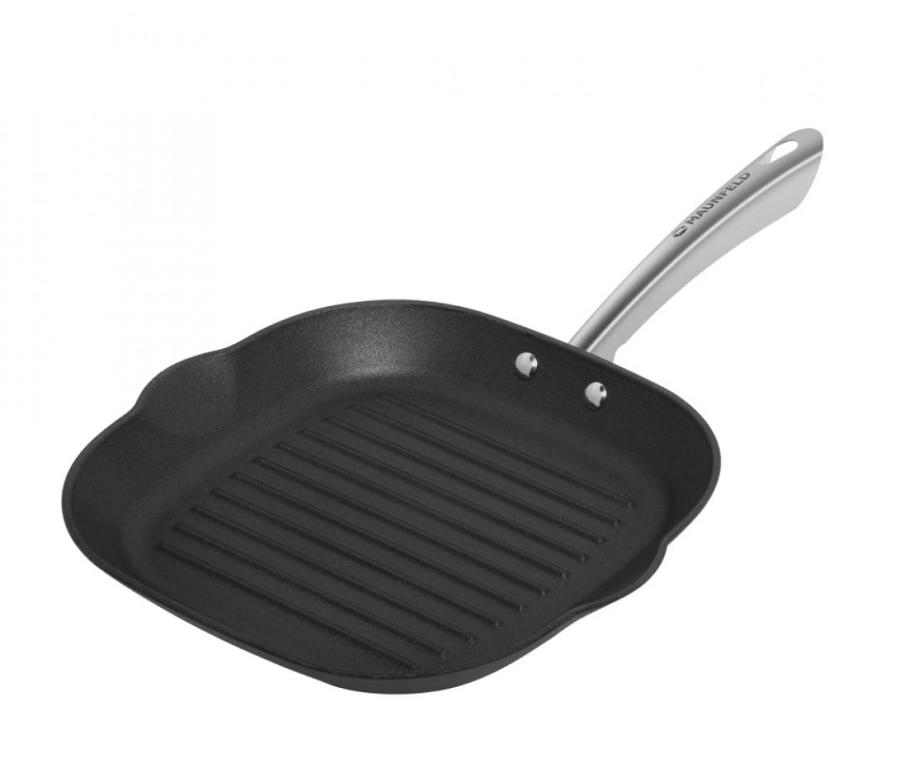 Сковорода-гриль MAUNFELD HOWARD MGP28LC15_MP из облегченного чугуна 28х28 см