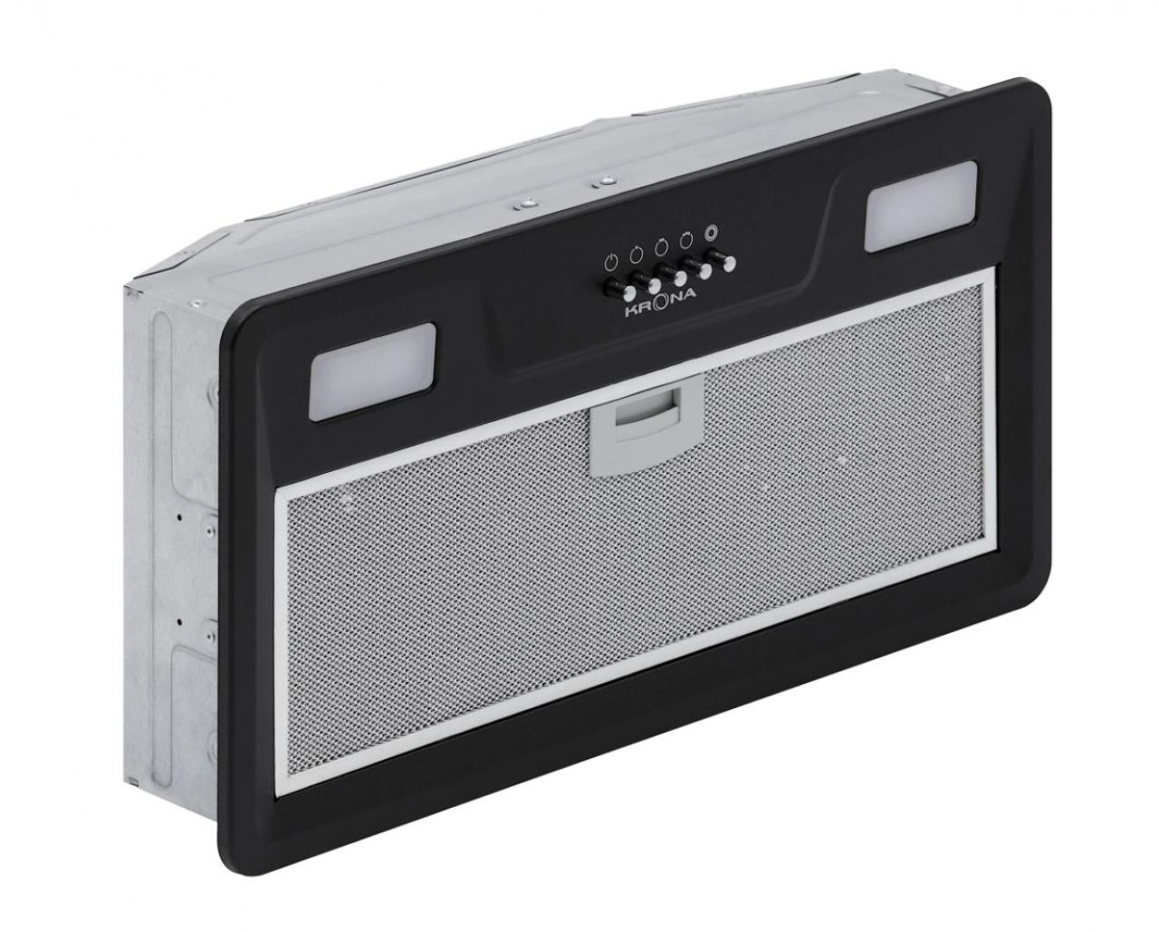 Вытяжка встраиваемая Krona KATE 600 BLACK PB V2