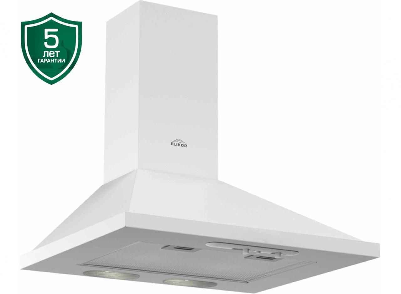 Вытяжка каминная Elikor Оптима 60П-400-П3Л белый КВ II М-400-60-264
