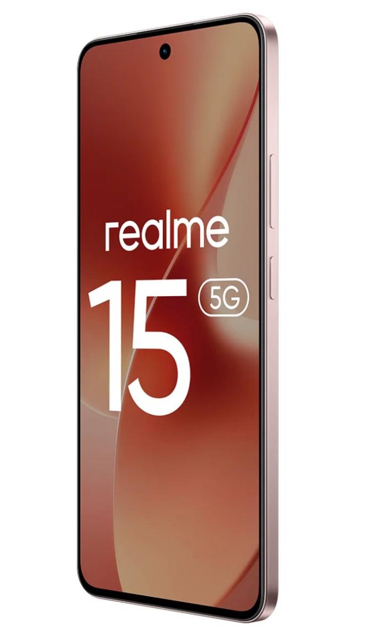 Смартфон realme 15 5G 12/512 ГБ, RU Dual nano SIM розовый шелк