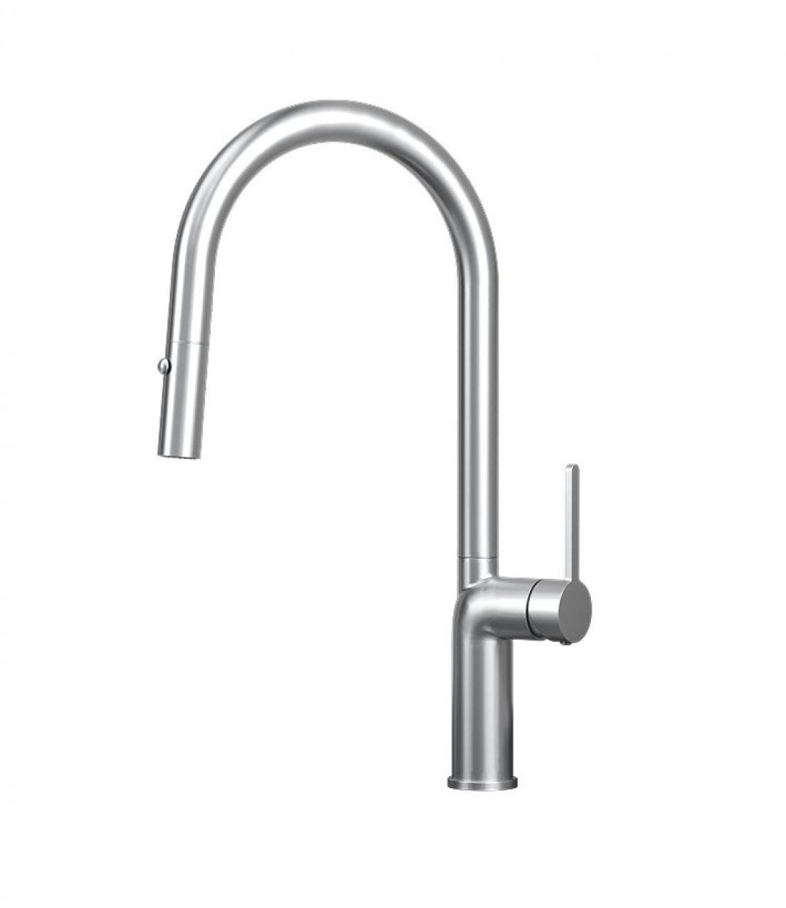 Смеситель кухонный GRANULA 9010 нержавеющая сталь