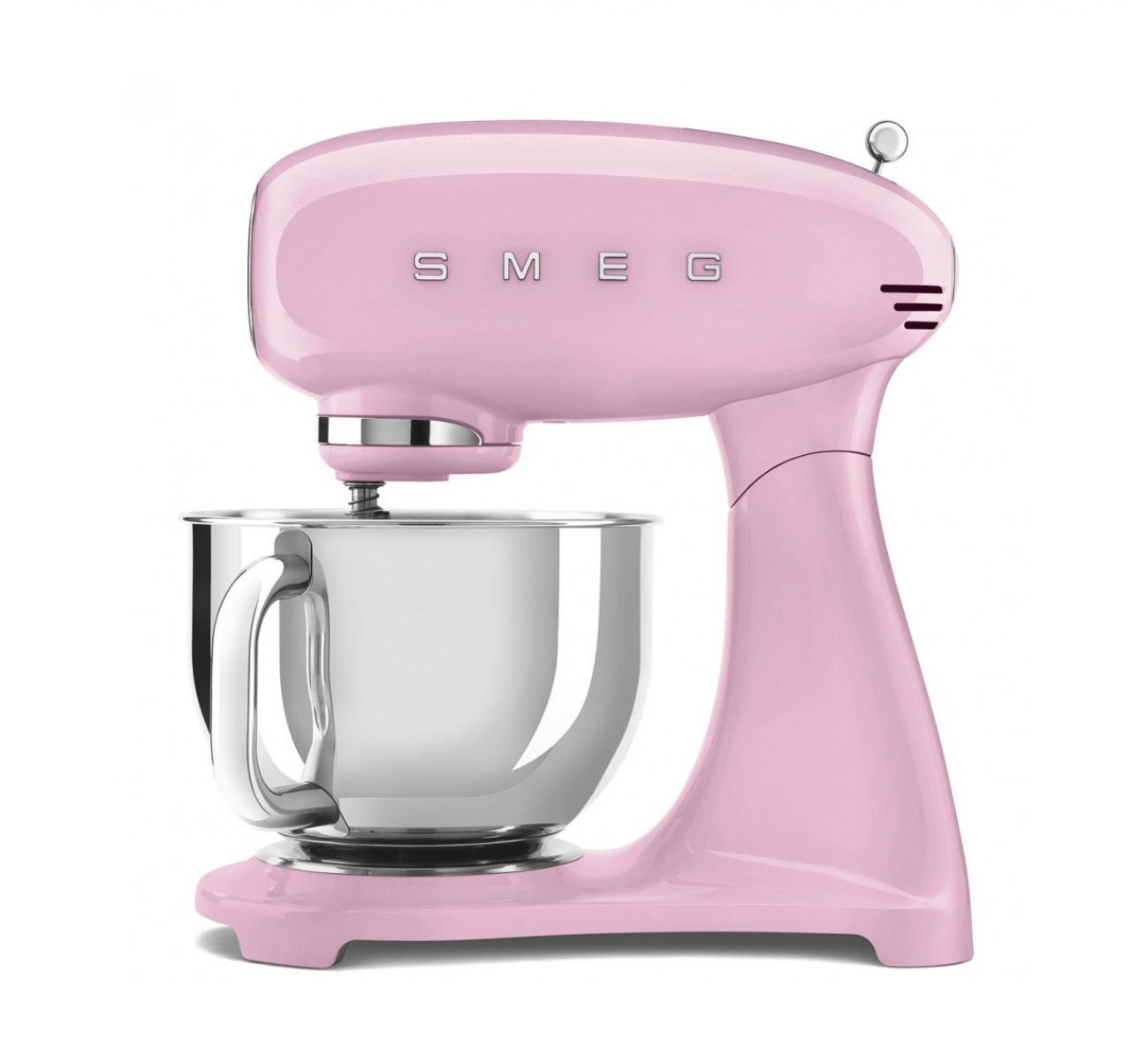 Миксер планетарный Smeg SMF05PKEU розовый