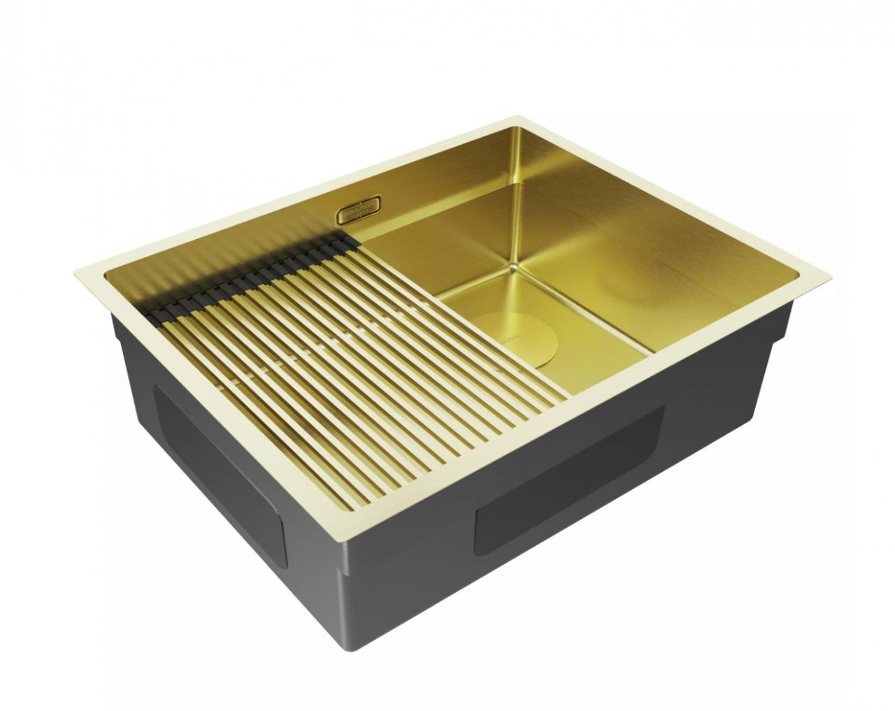 Мойка кухонная Paulmark NEXT-PRO 58 UNI светлое золото