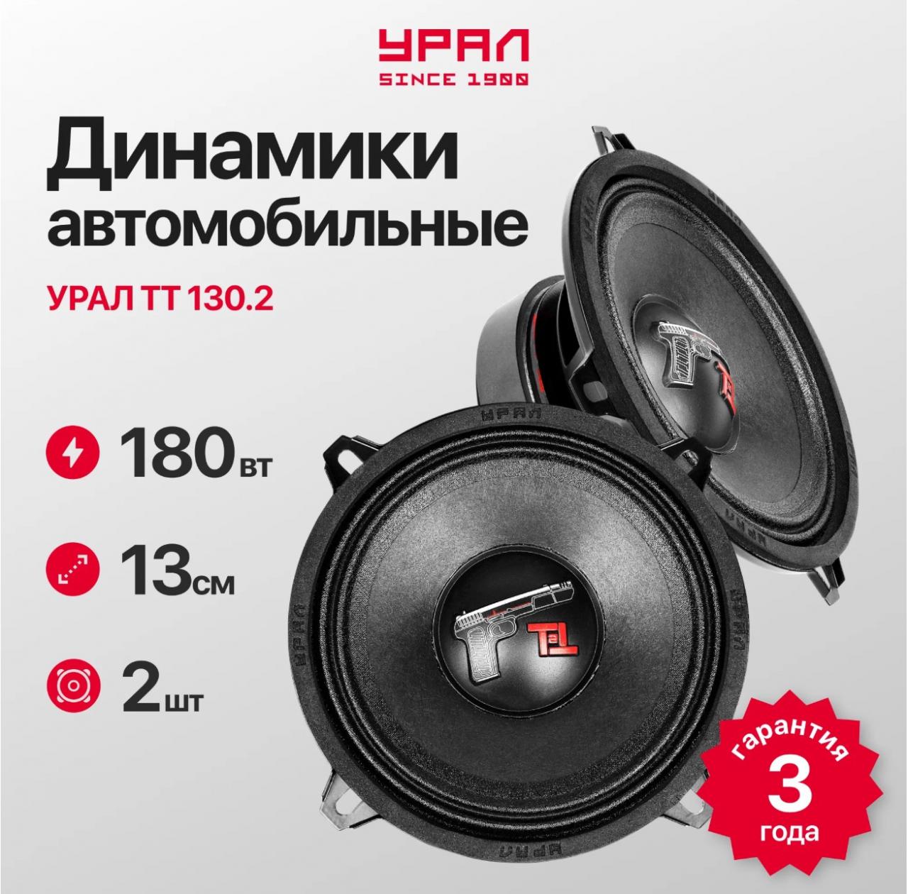 Автомобильная акустика / динамики / мидрейндж урал ТТ 130.2
