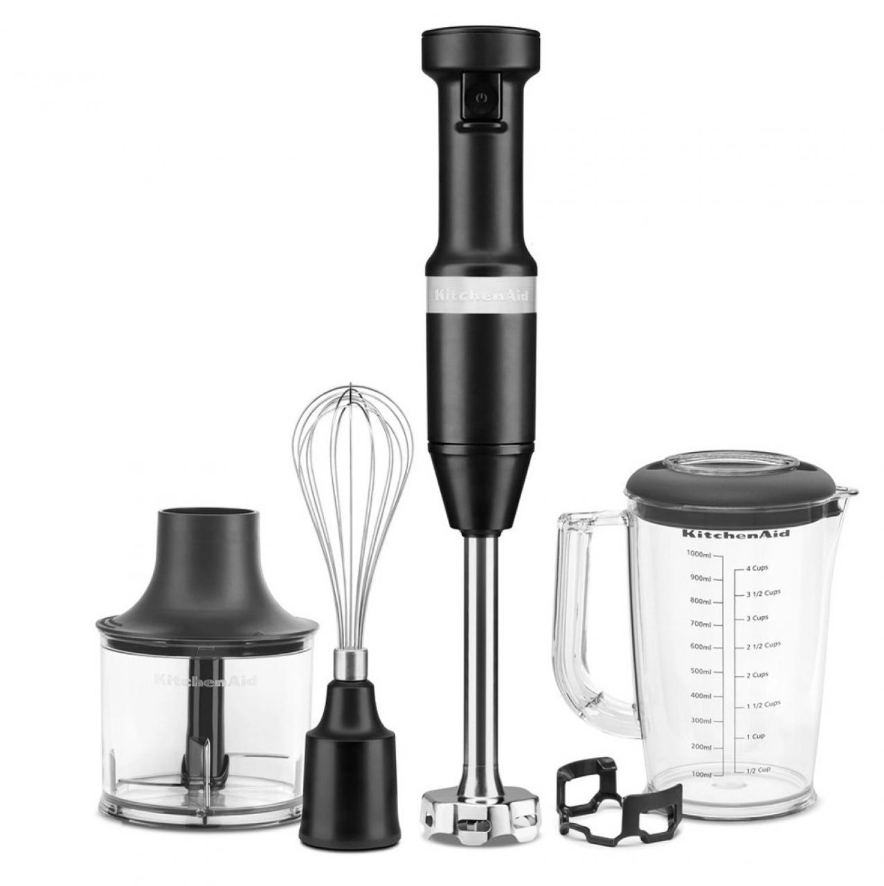 Блендер погружной KitchenAid 5KHBV83EBM матовый черный
