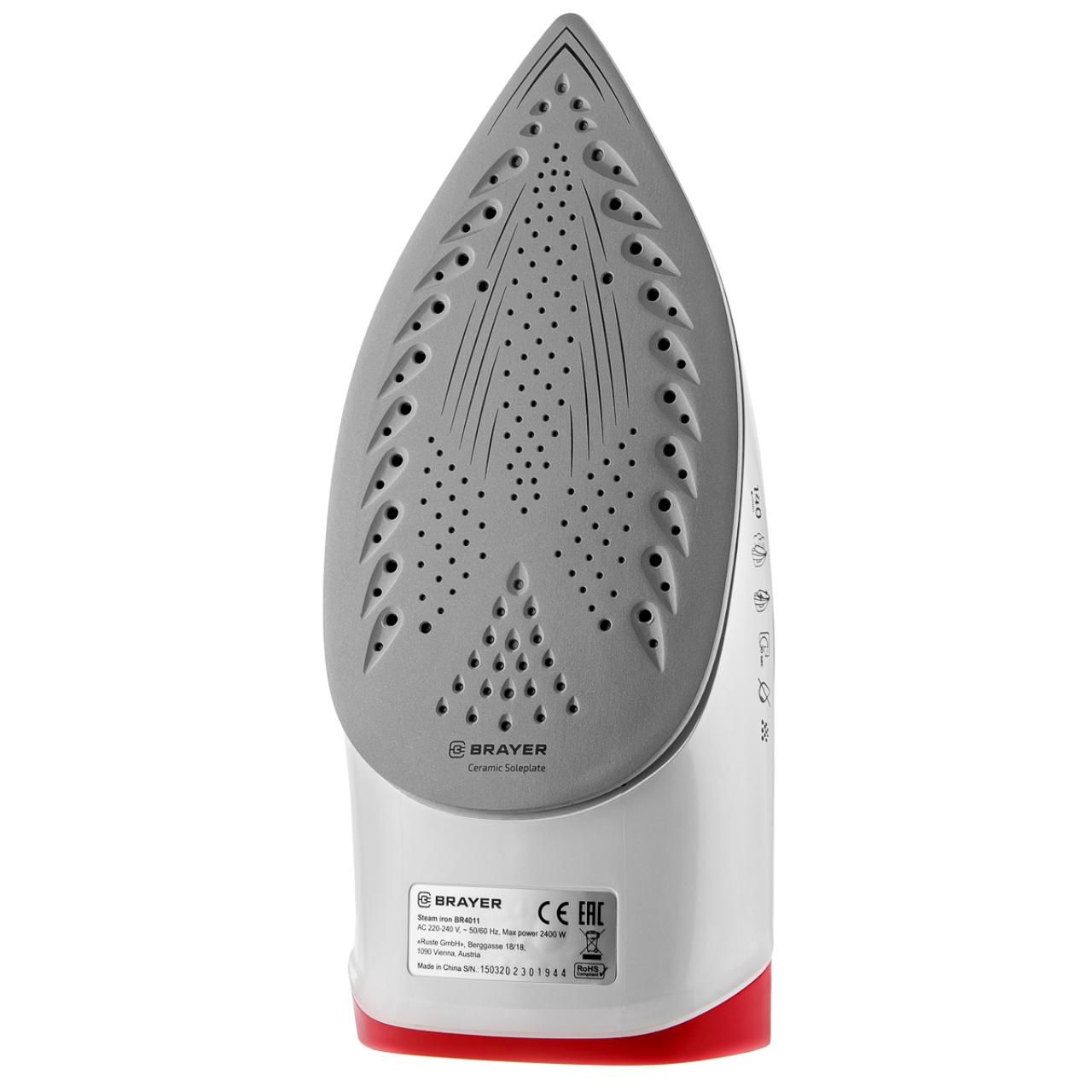 Утюг BRAYER BR4011 серый/красный