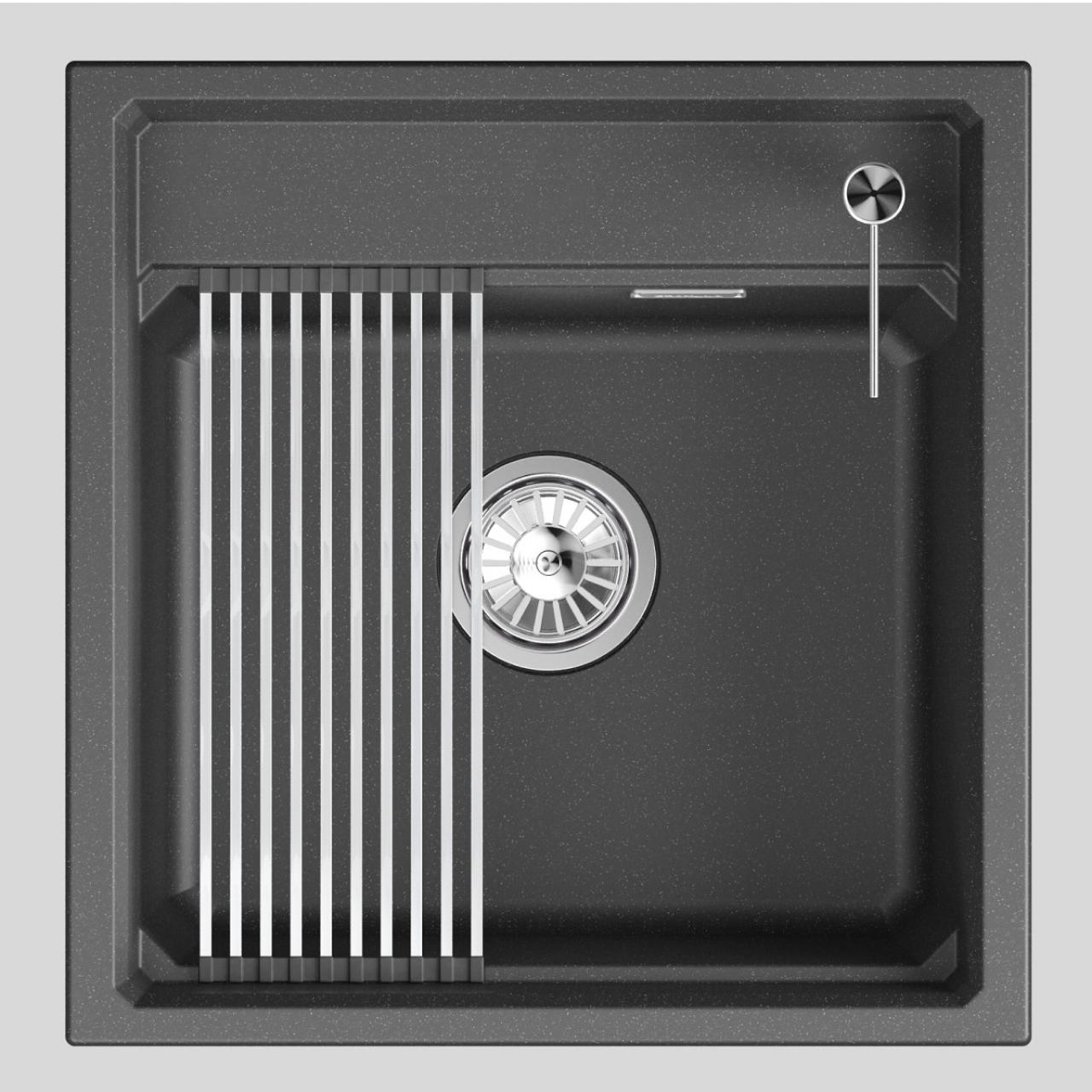 Мойка кухонная GRANULA 5002i черный