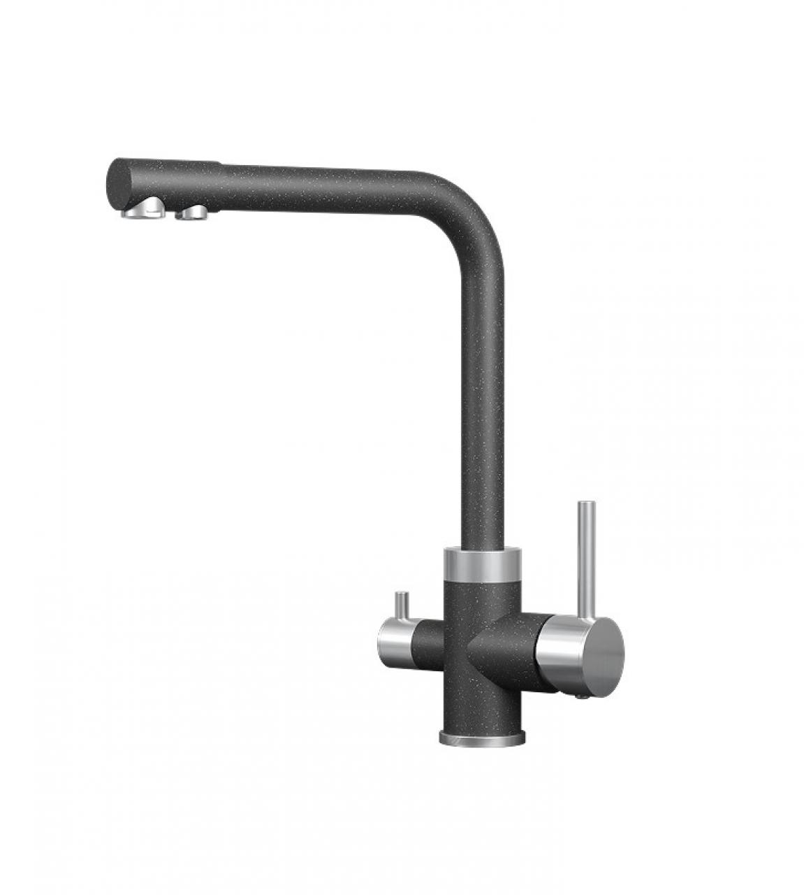 Смеситель кухонный GRANULA 5015 черный
