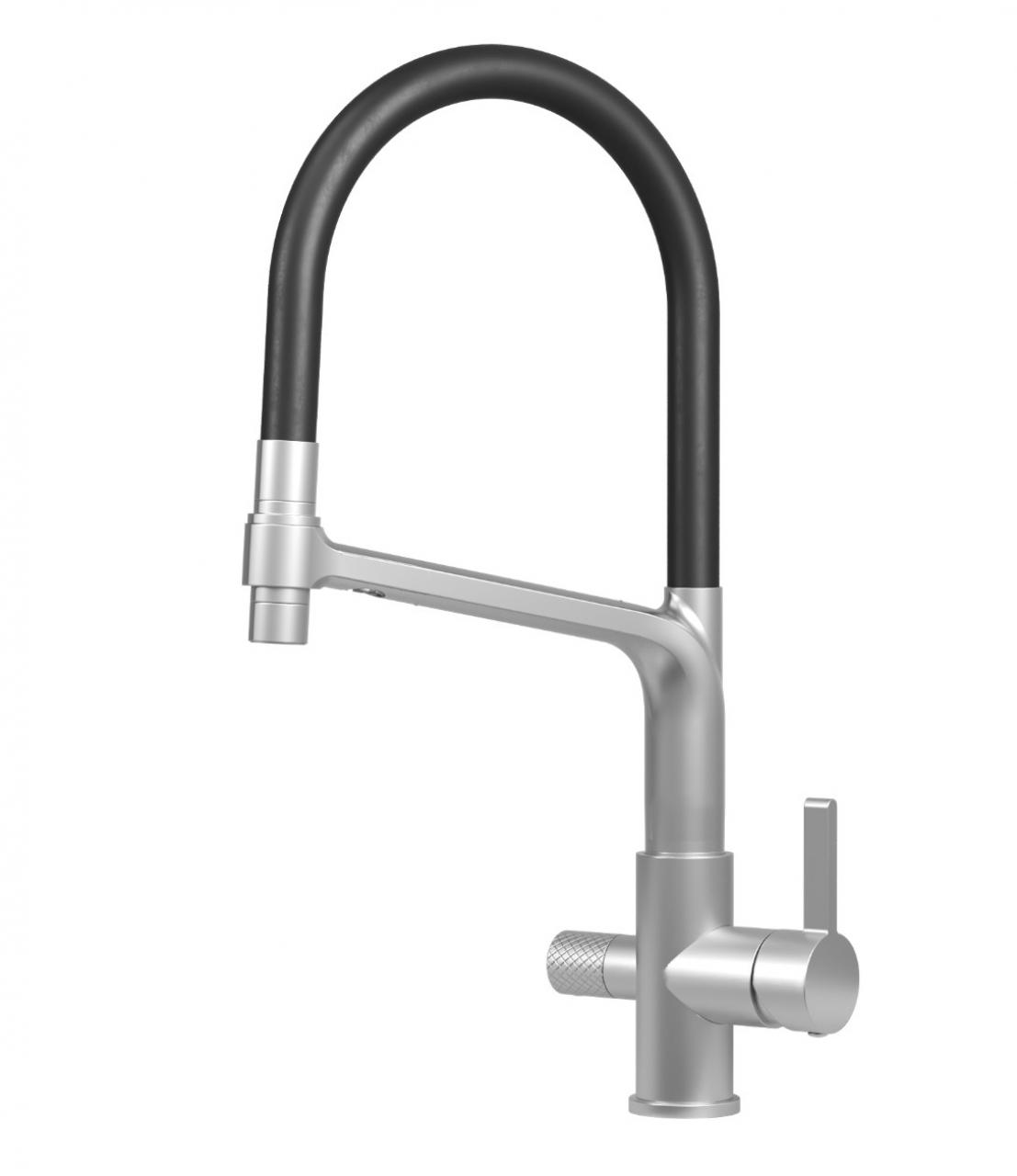 Смеситель кухонный GRANULA 5083 нержавеющая сталь