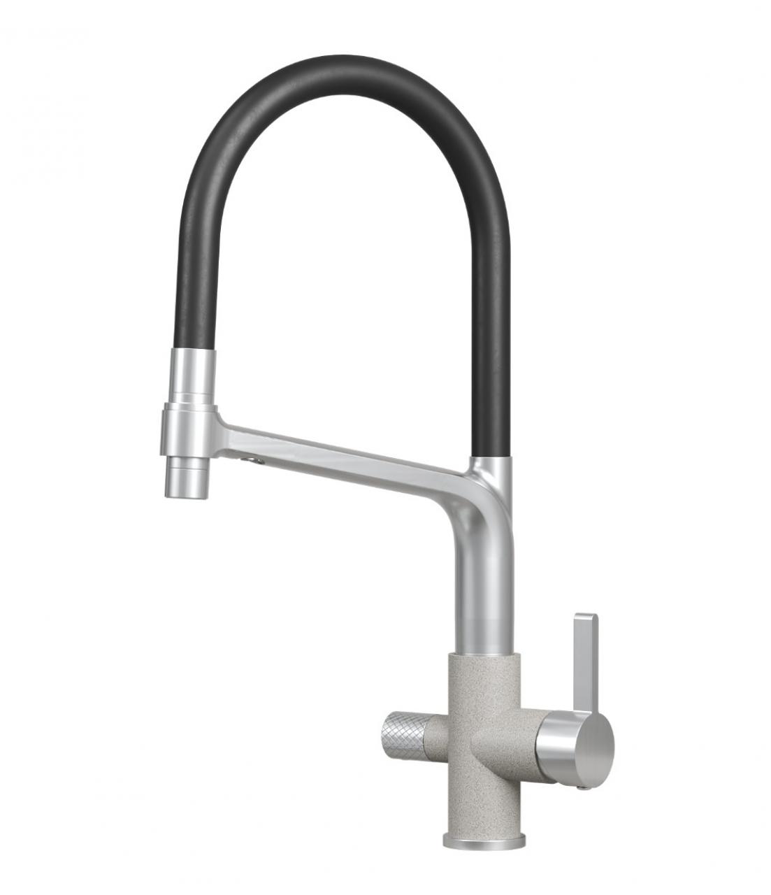 Смеситель кухонный GRANULA 5083 базальт