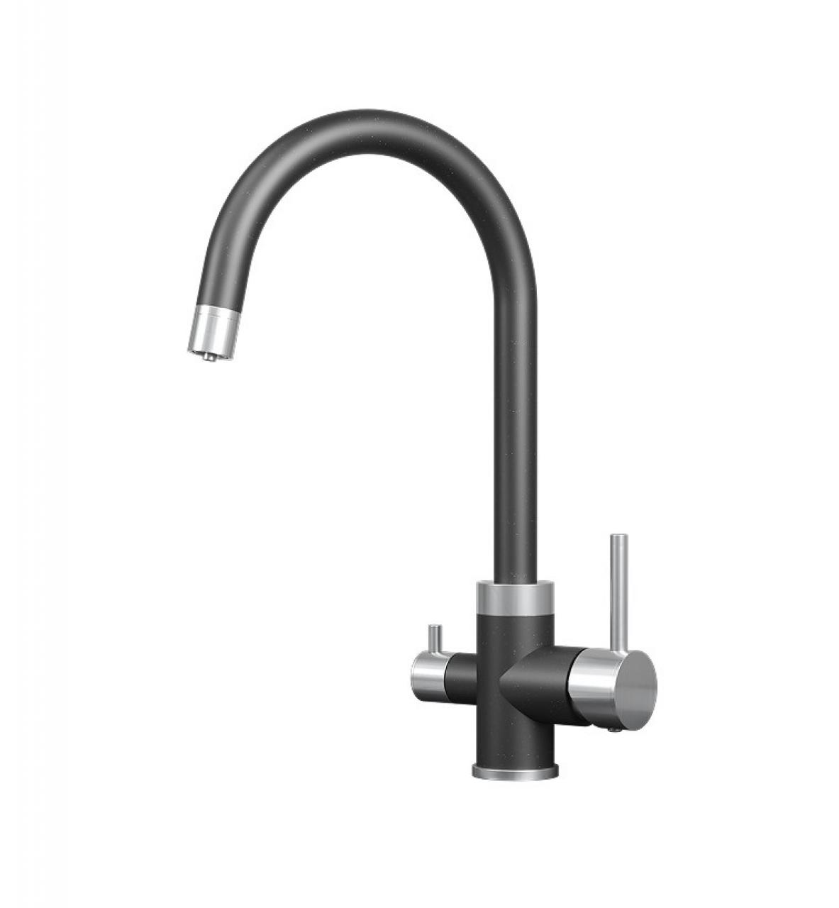 Смеситель кухонный GRANULA 5169 шварц