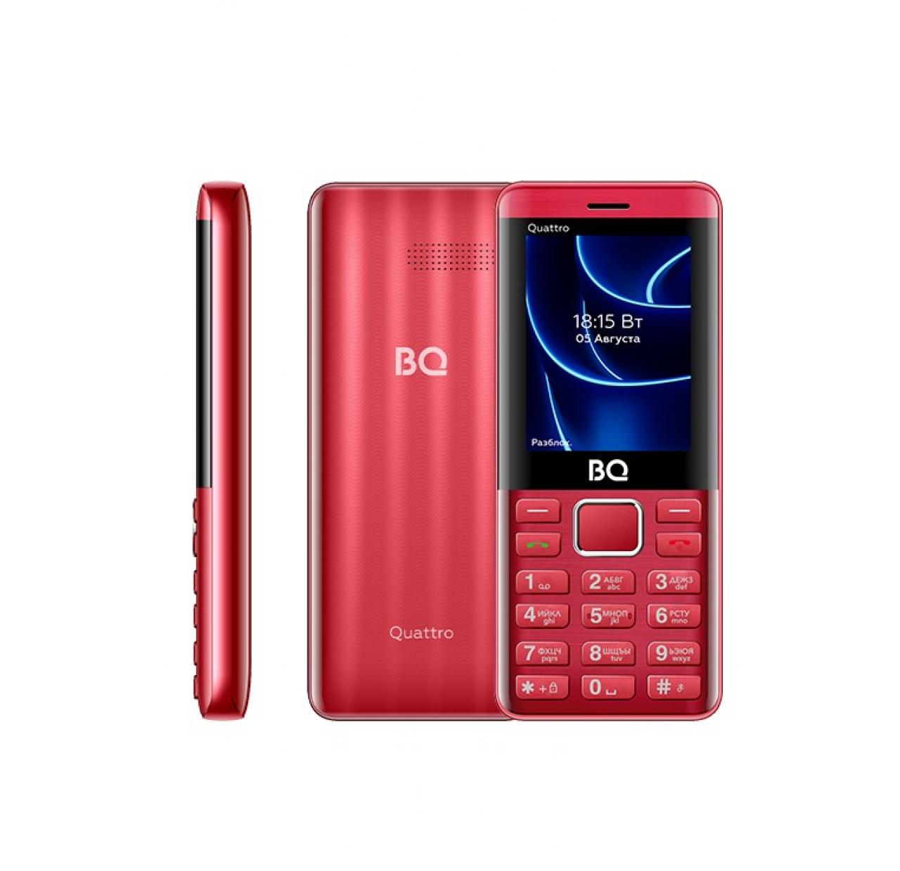 Кнопочный мобильный телефон BQ 2453 Quattro Red