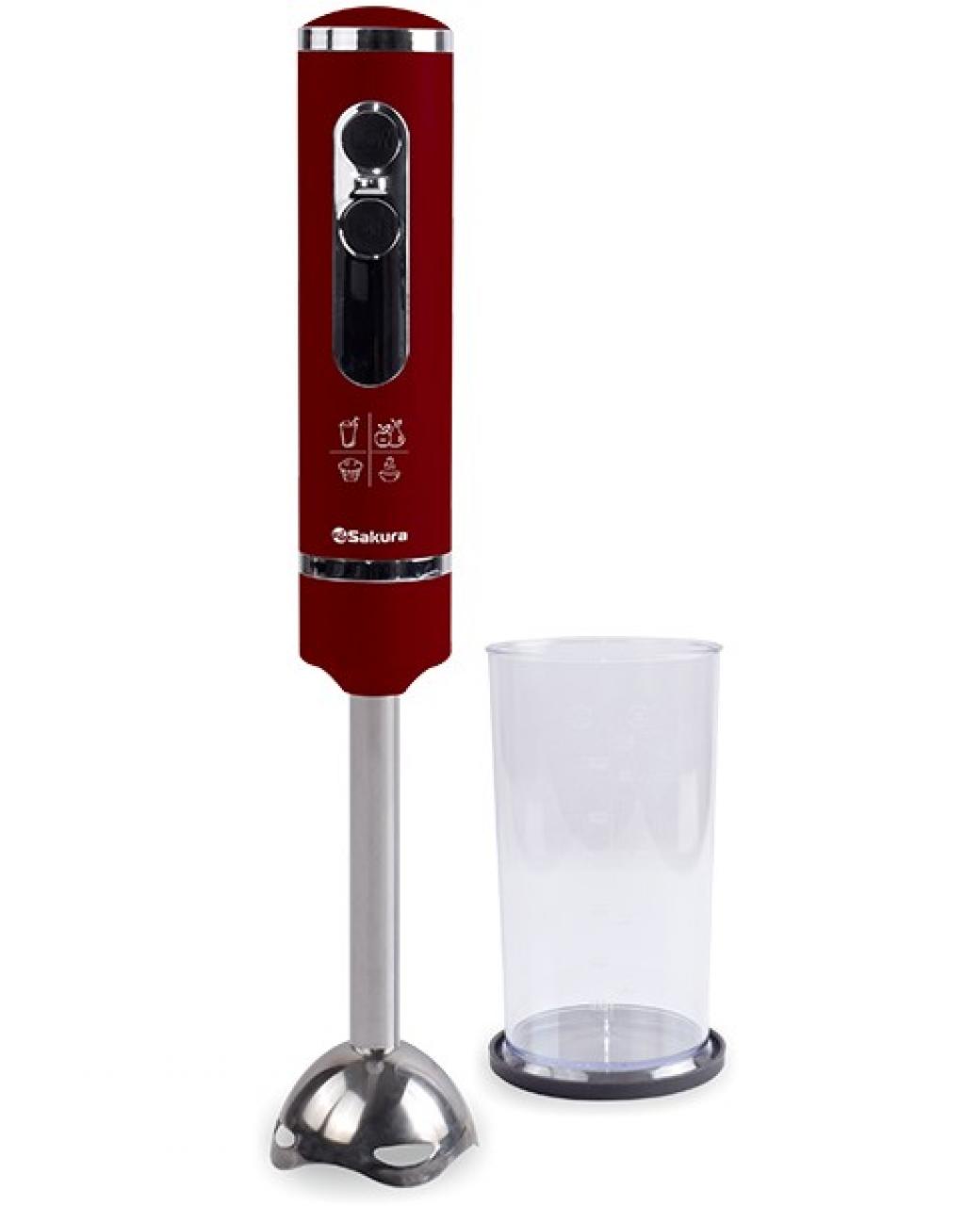 Блендер погружной Sakura SA-6239MRC красный