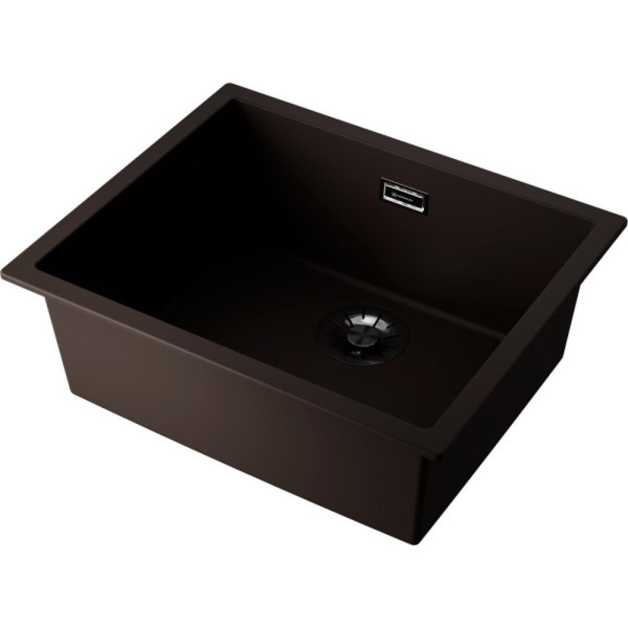 Врезная кухонная мойка Omoikiri Yamakawa 55-U/I-MO Artceramic/мокко