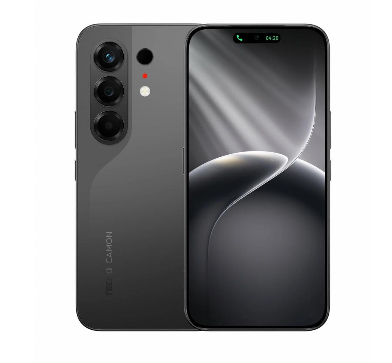 Смартфон TECNO CAMON 50 256+12ГБ чёрный (moonshadow black)