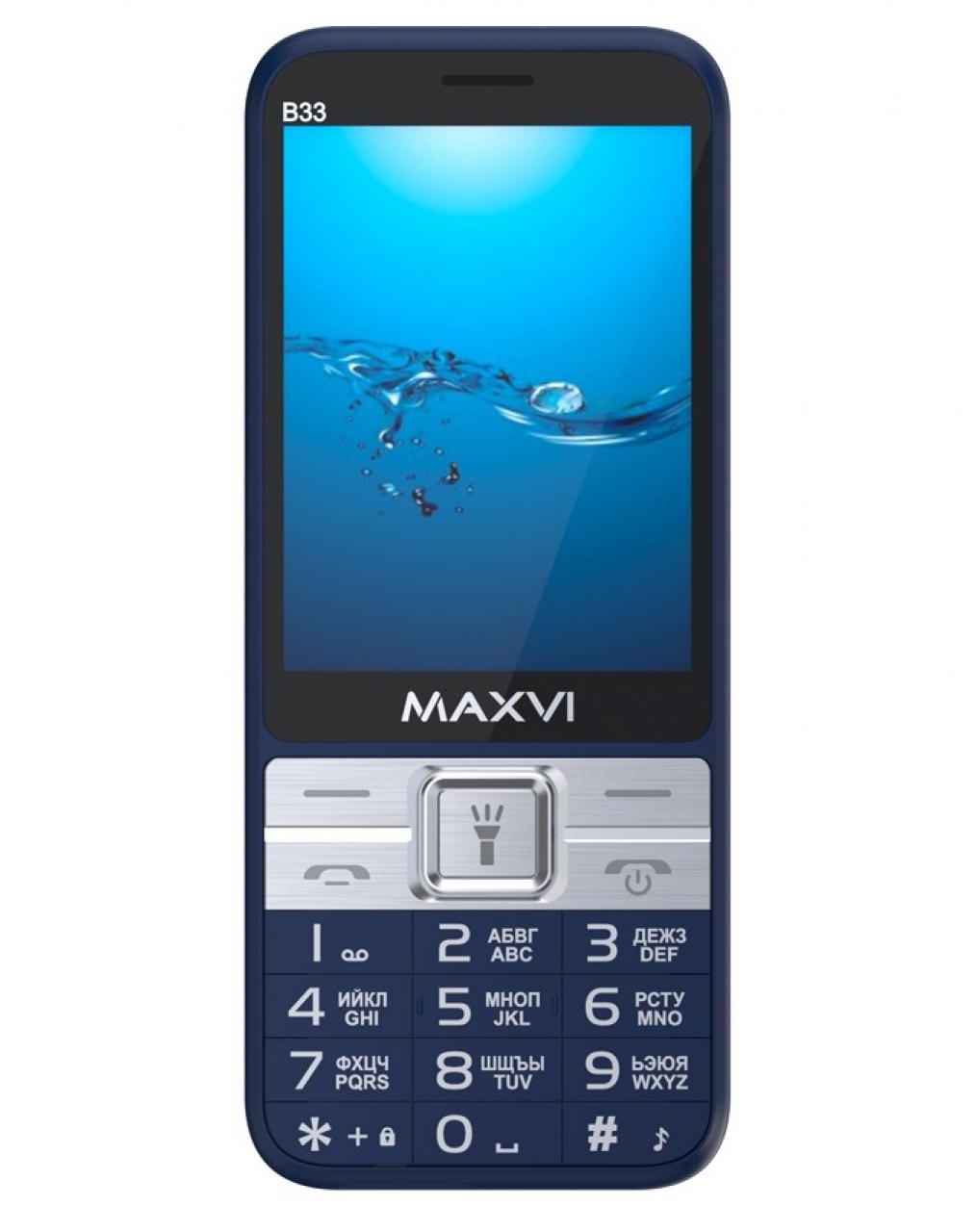 Сотовый телефон Maxvi B33 blue