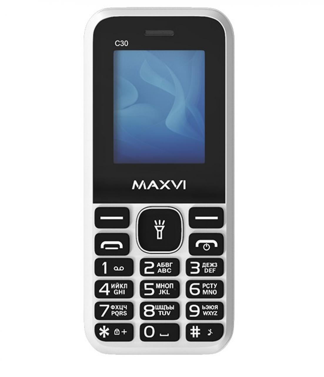 Мобильный телефон Maxvi C30 white