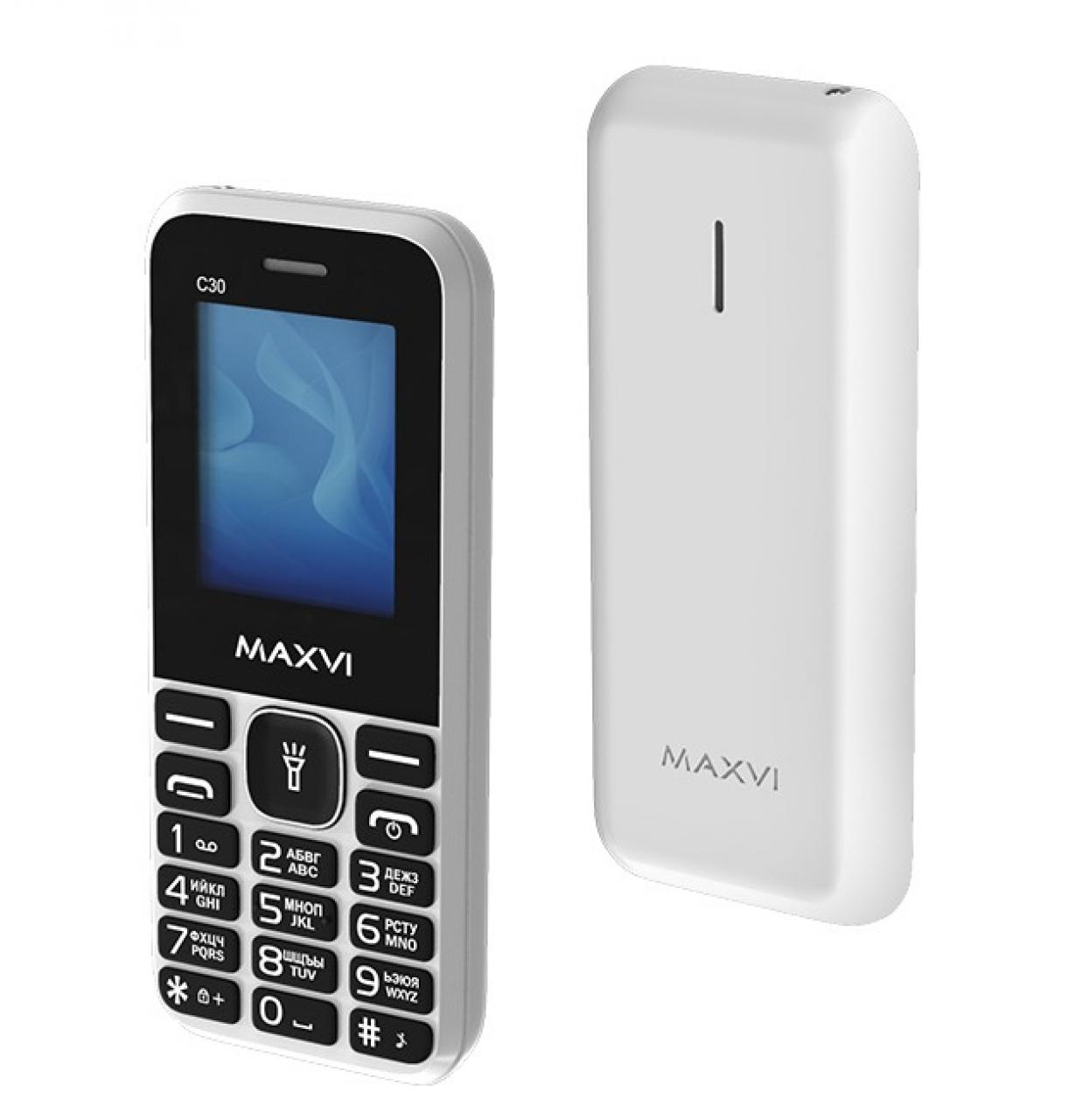 Мобильный телефон Maxvi C30 white