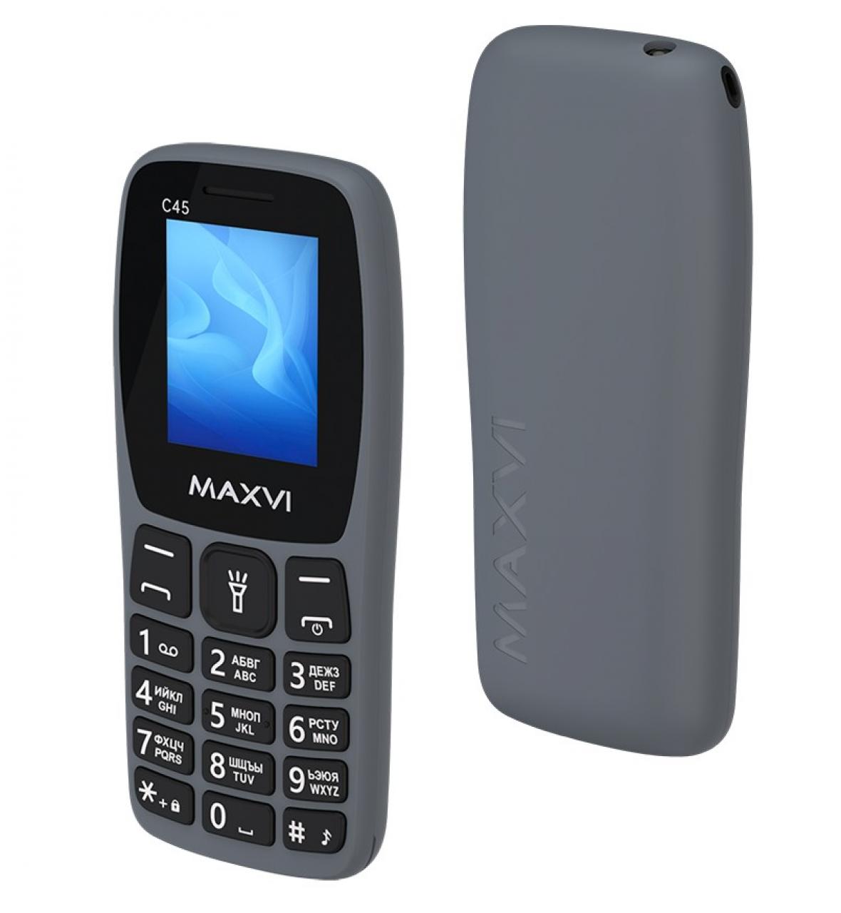 Мобильный телефон Maxvi C45 grey