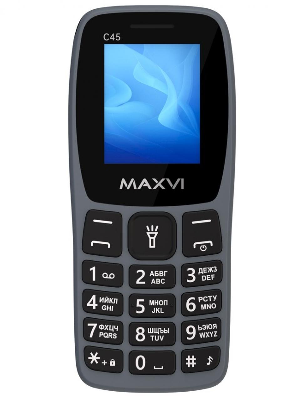 Мобильный телефон Maxvi C45 grey
