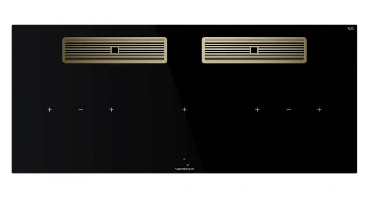 Варочная поверхность с вытяжкой Kuppersbusch KMI 12850.0 SR-E Gold