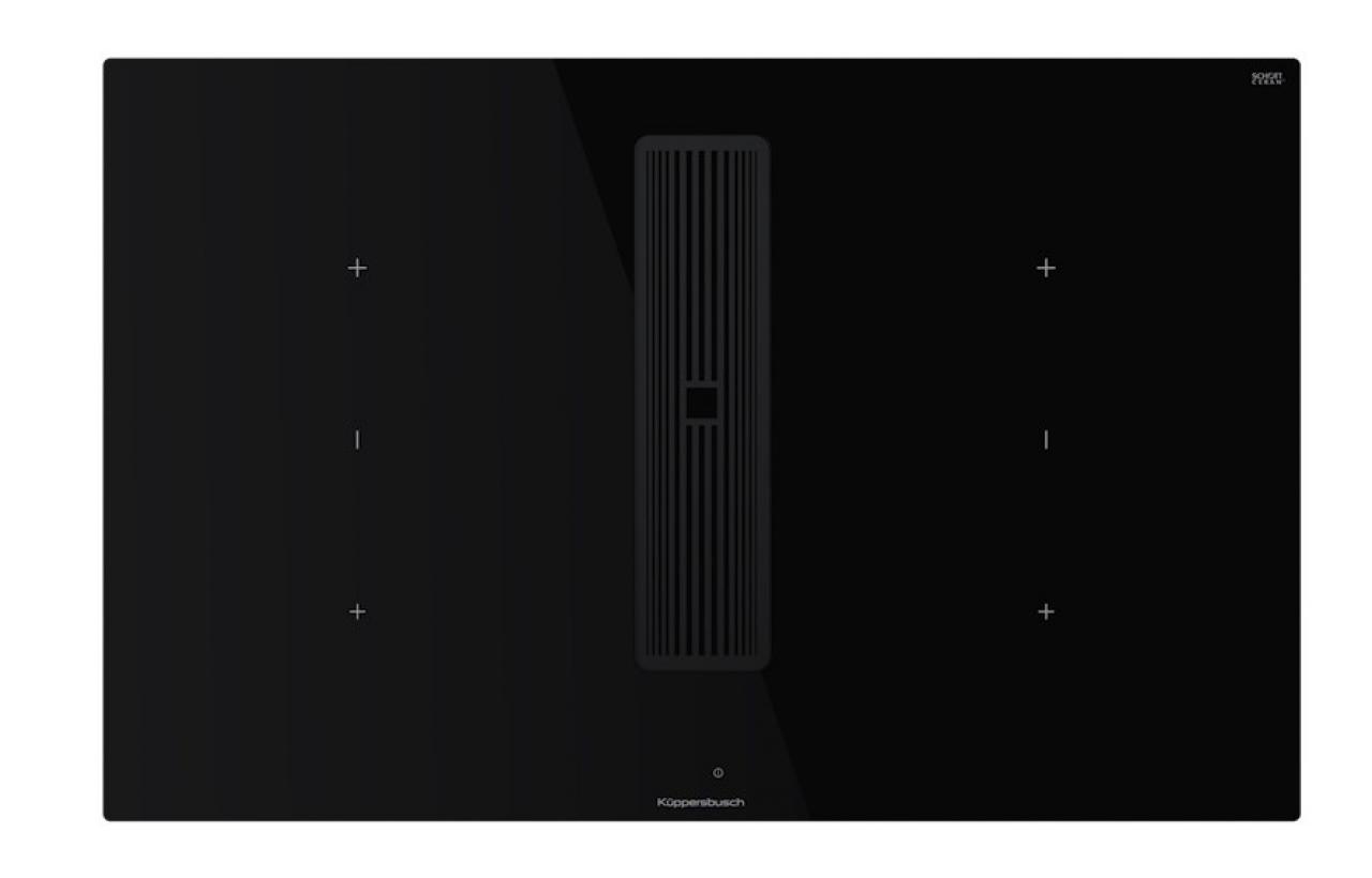 Варочная поверхность с вытяжкой Kuppersbusch KMI 8350.0 SR Black Velvet