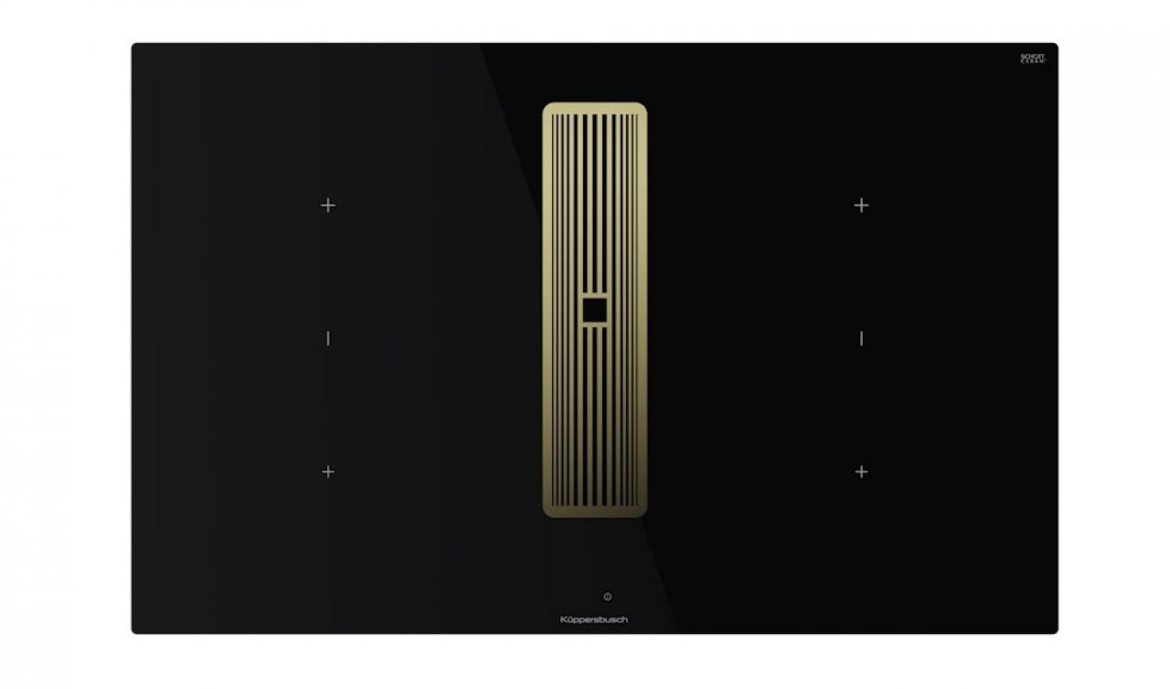 Варочная поверхность с вытяжкой Kuppersbusch KMI 8350.0 SR SR Gold