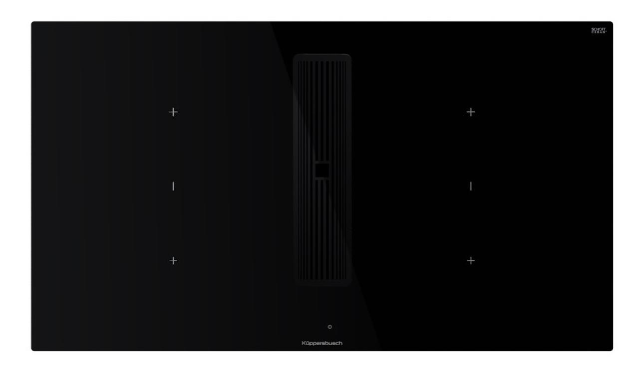 Варочная поверхность с вытяжкой Kuppersbusch KMI 9350.0 SR Black Chrome