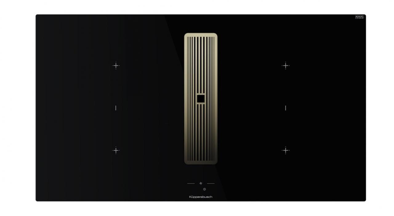 Варочная поверхность с вытяжкой Kuppersbusch KMI 9850.1 SR-S Gold