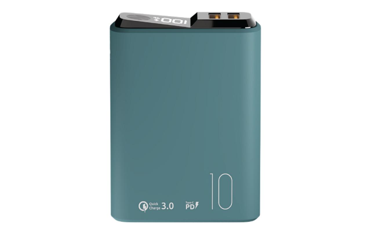Внешний аккумулятор OLMIO QS-10 10000mAh 22.5W темно-зеленый (039185)