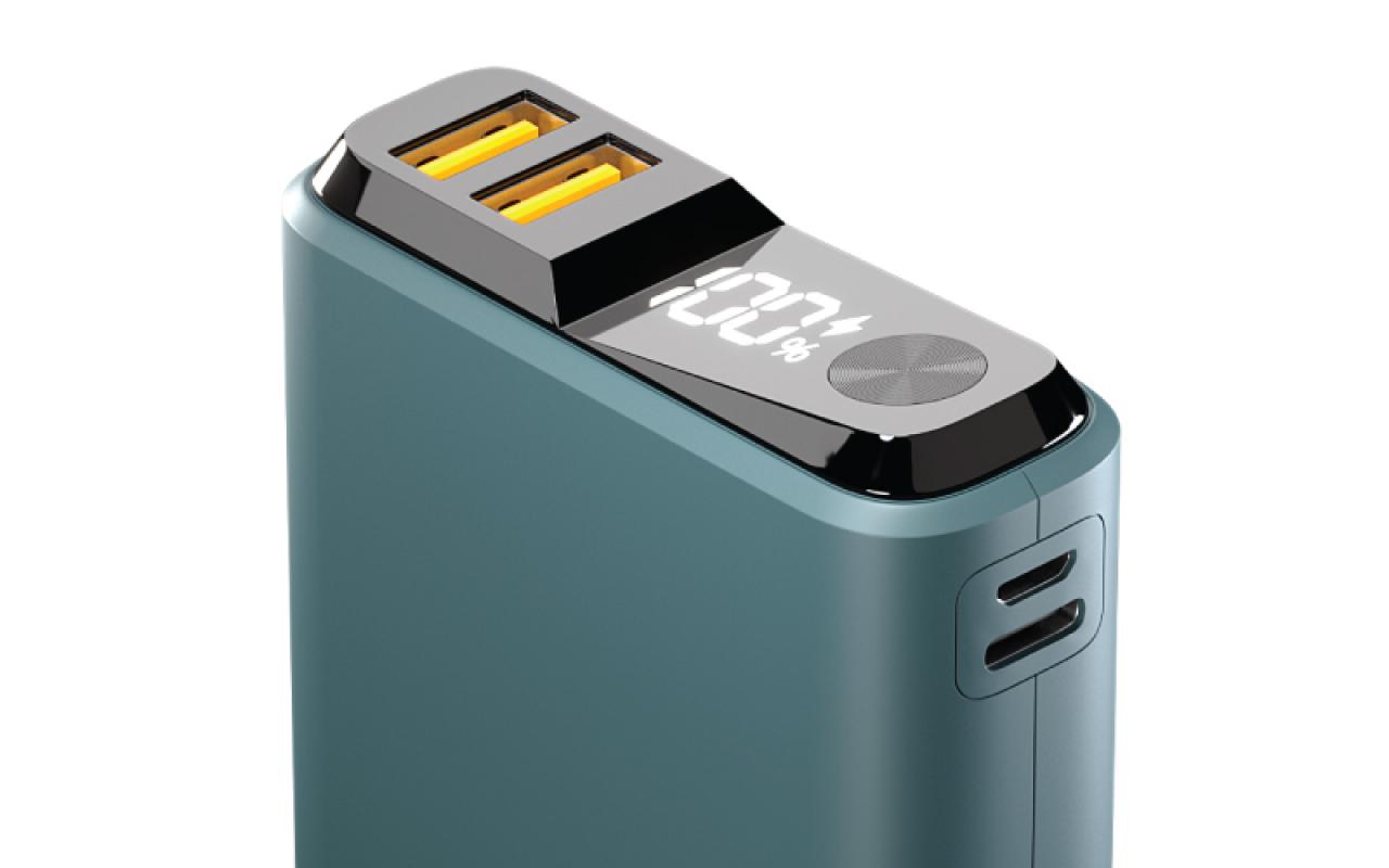 Внешний аккумулятор OLMIO QS-10 10000mAh 22.5W темно-зеленый (039185)