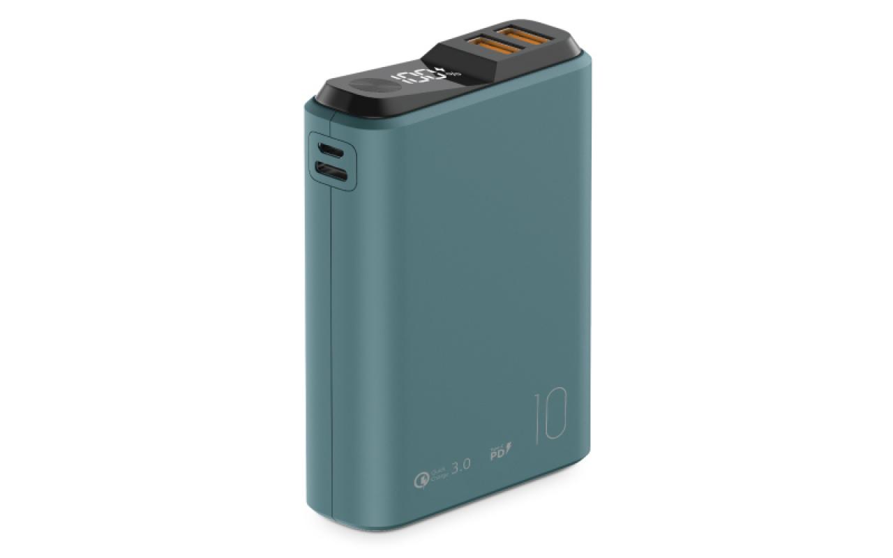 Внешний аккумулятор OLMIO QS-10 10000mAh 22.5W темно-зеленый (039185)
