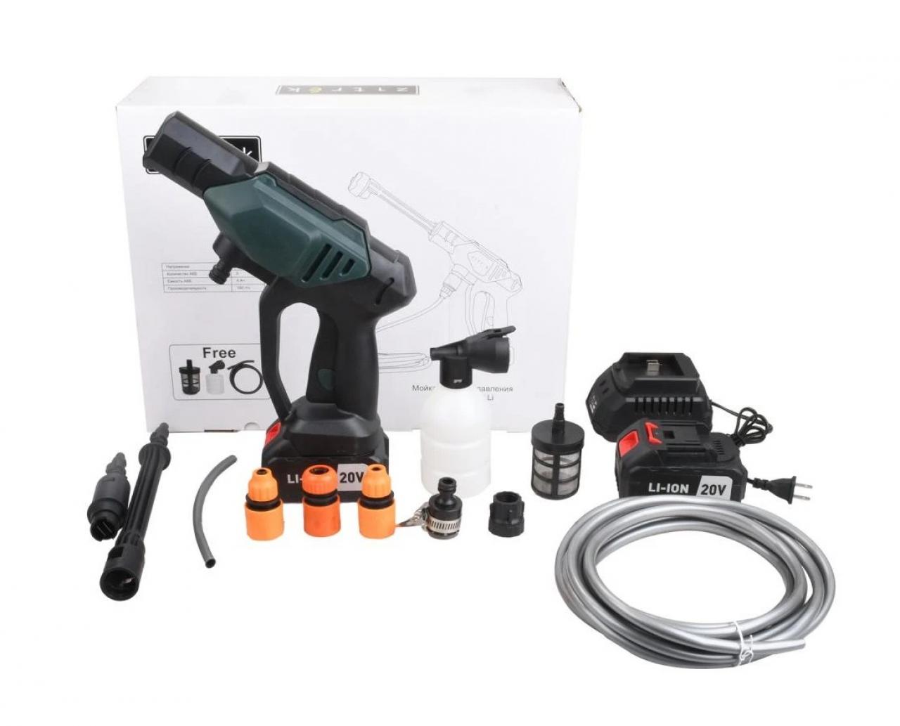 Мойка высокого давления аккумуляторная Zitrek ZKHP 20 Li 2x4.0Ач 085-1028