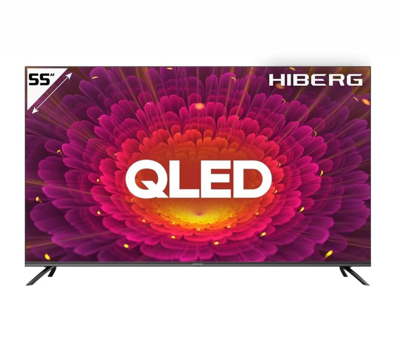 QLED-телевизор HIBERG QLED 55Y 55" черный