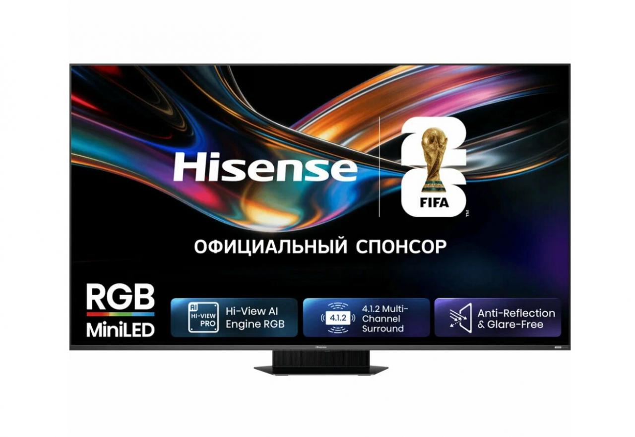 LED-телевизор HISENSE 85UR9S 85" серый