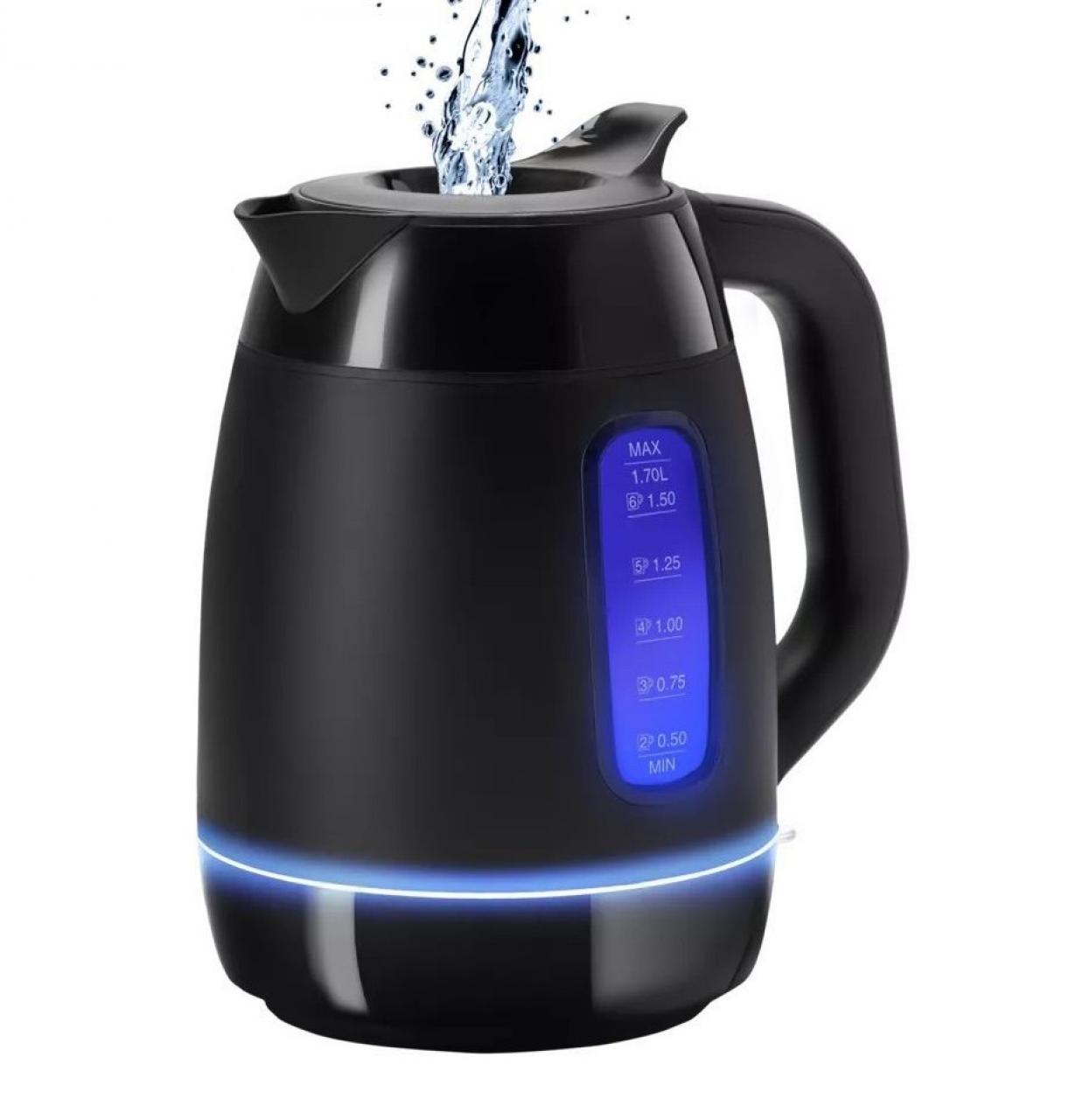 Чайник электрический с подсветкой Polaris 0723DDW Water Way Pro черный