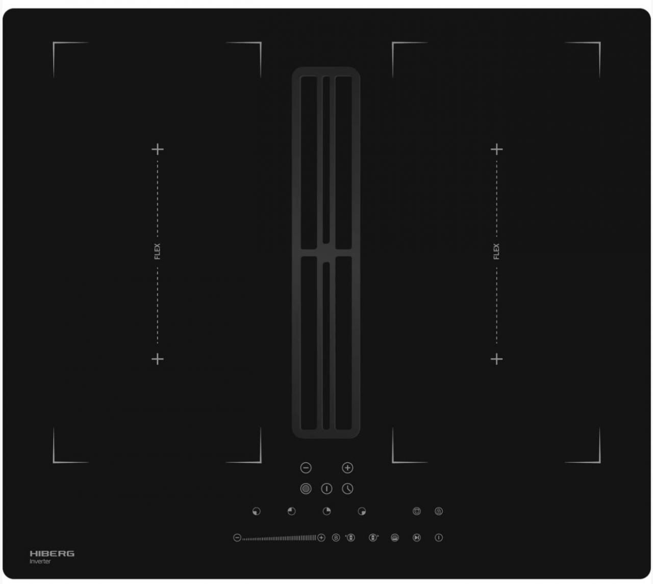 Варочная поверхность с вытяжкой HIBERG i6-VM8 MB