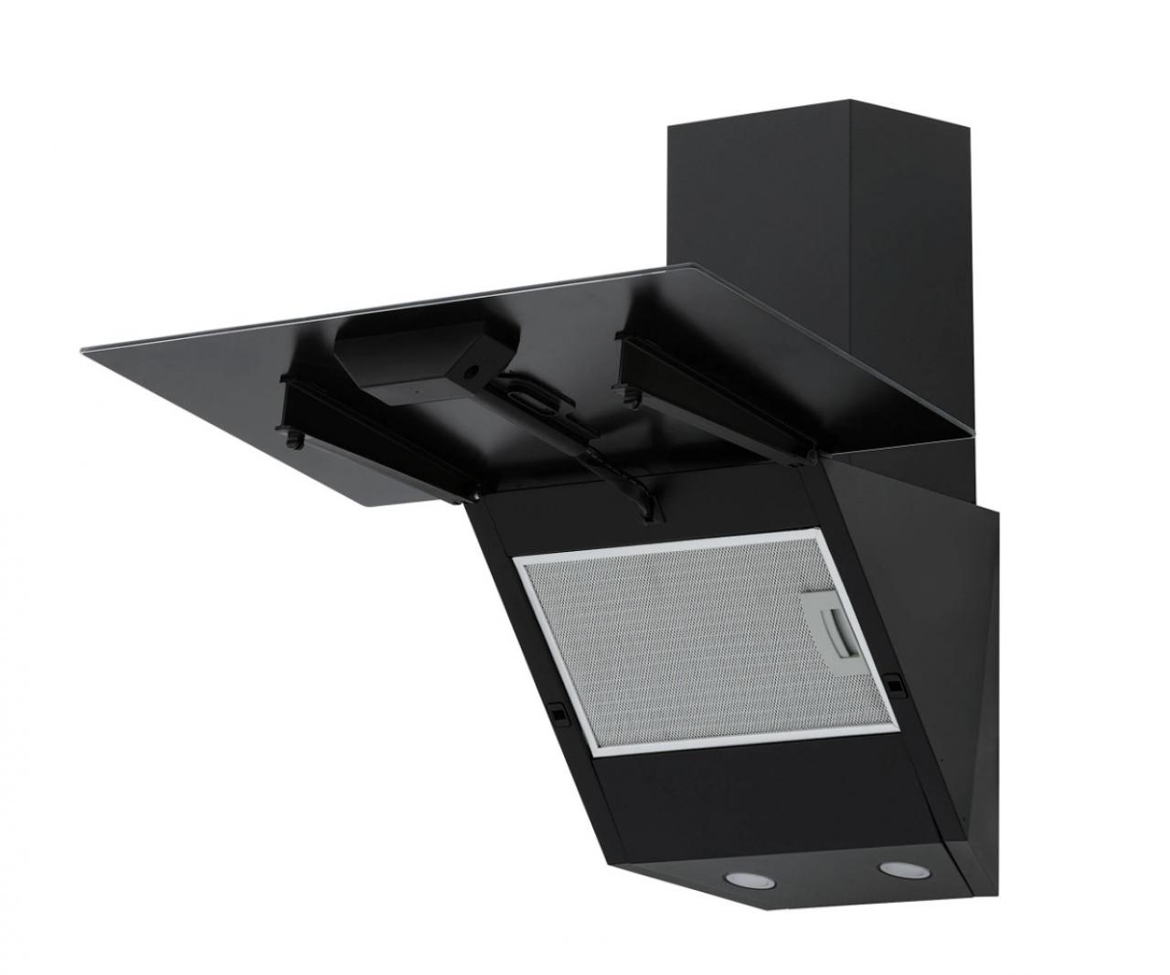 Вытяжка наклонная Krona JINA 600 BLACK PB V2 (KRHD329)