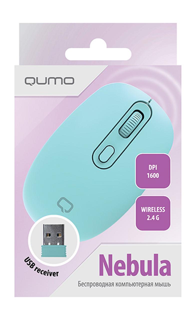 Мышь беспроводная Qumo Nebula M116 тиффани