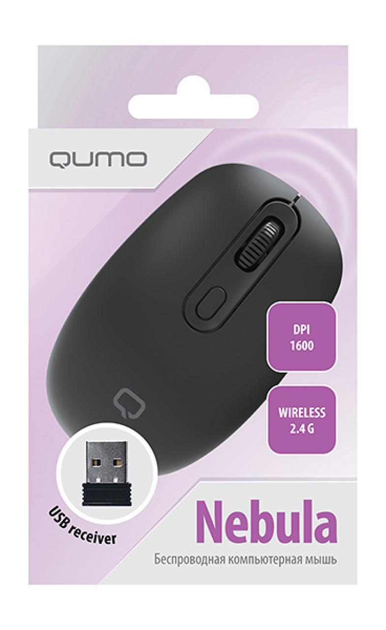 Мышь беспроводная Qumo Nebula M116 черный