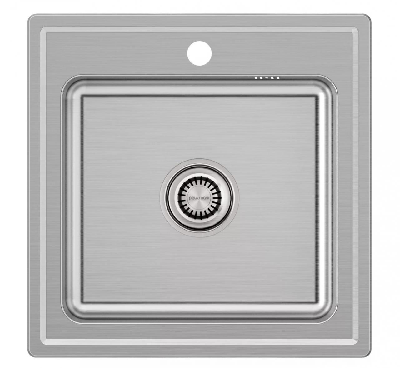 Мойка кухонная Paulmark FORA 50 (PM195050-BS) брашированная нержавеющая сталь