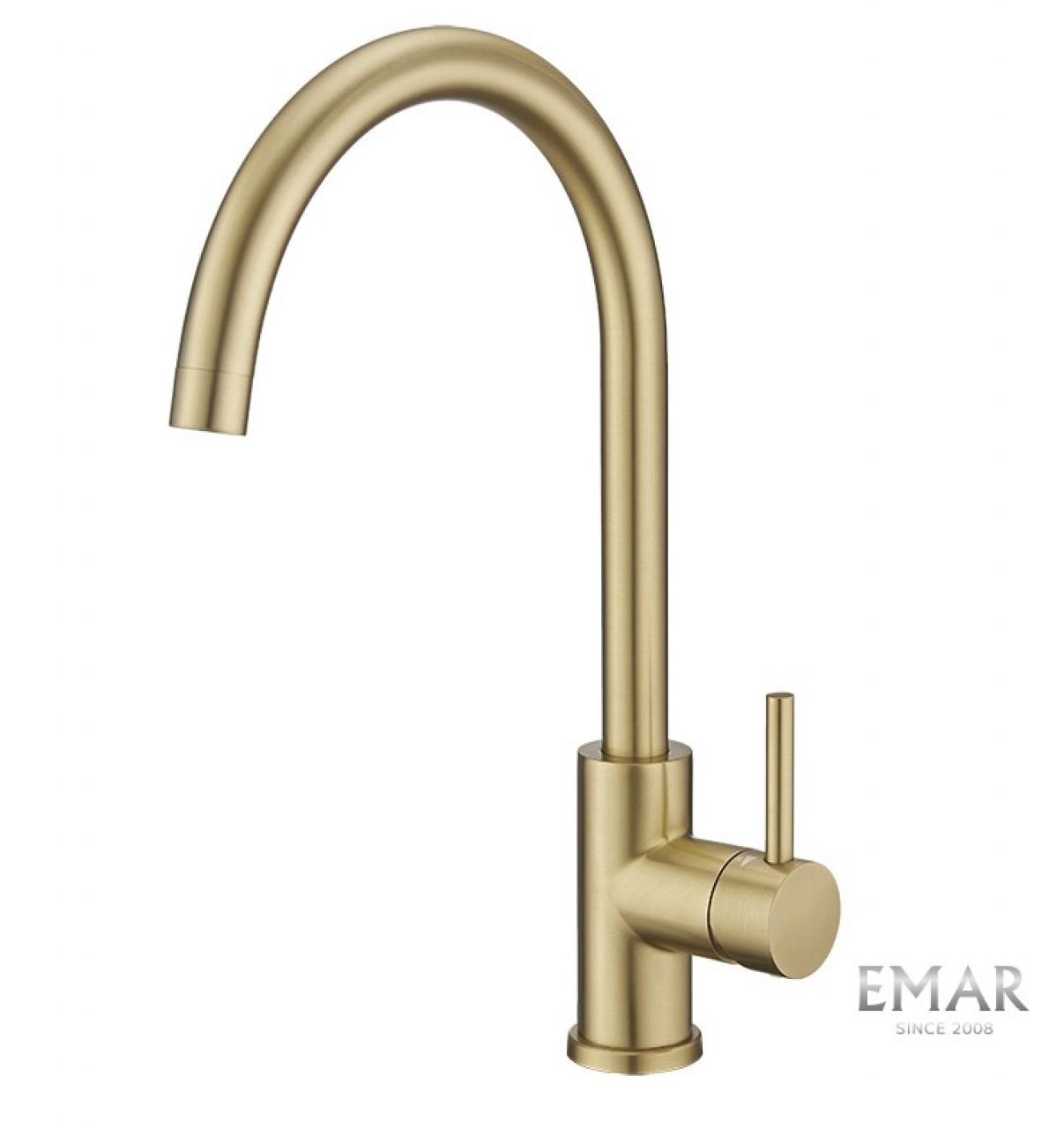 Смеситель для кухни (мойки) Emar ECB-3004 PVD Matt Gold (матовое золото)