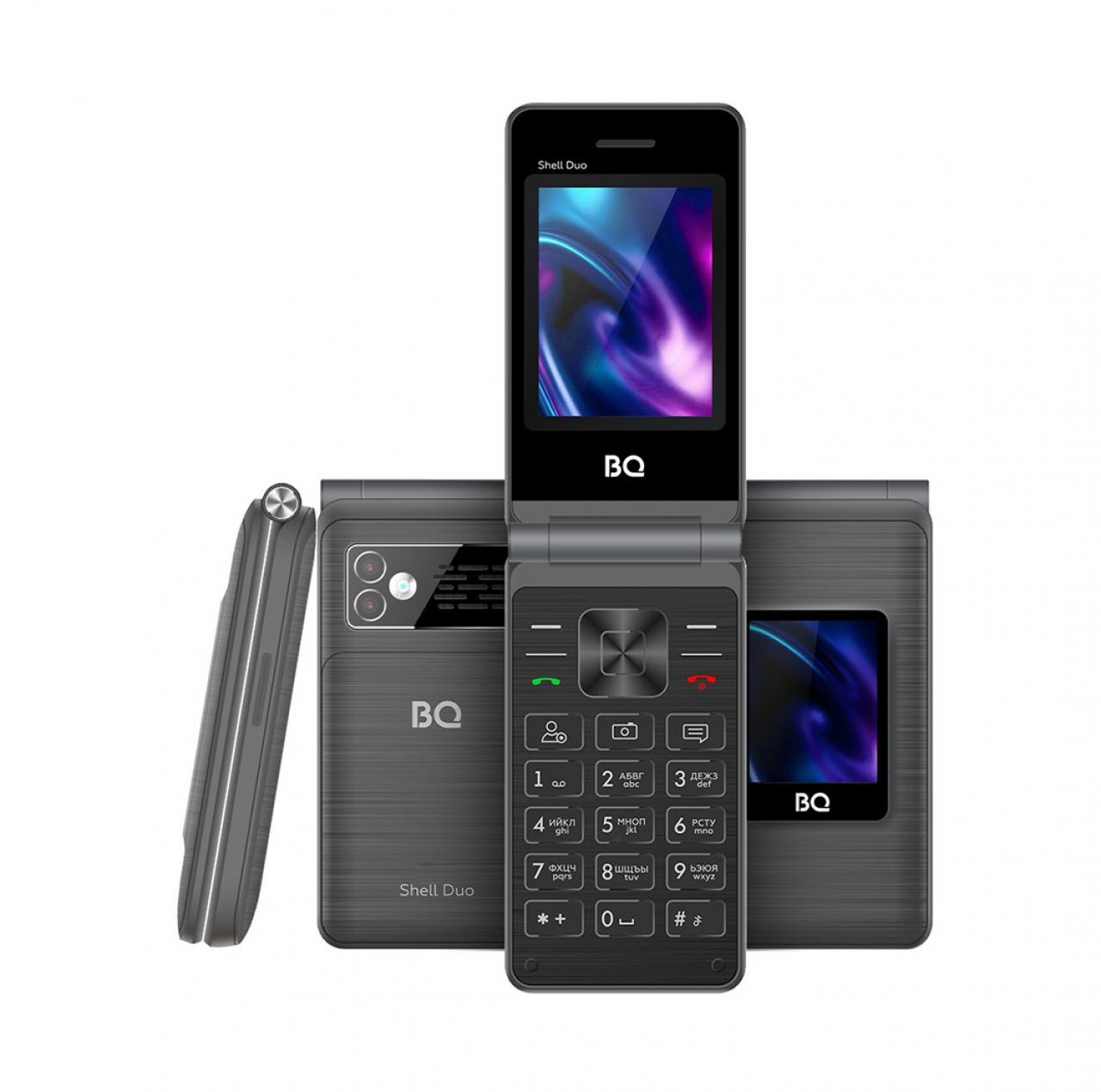 Сотовый телефон BQ 2464 Shell Duo Gray