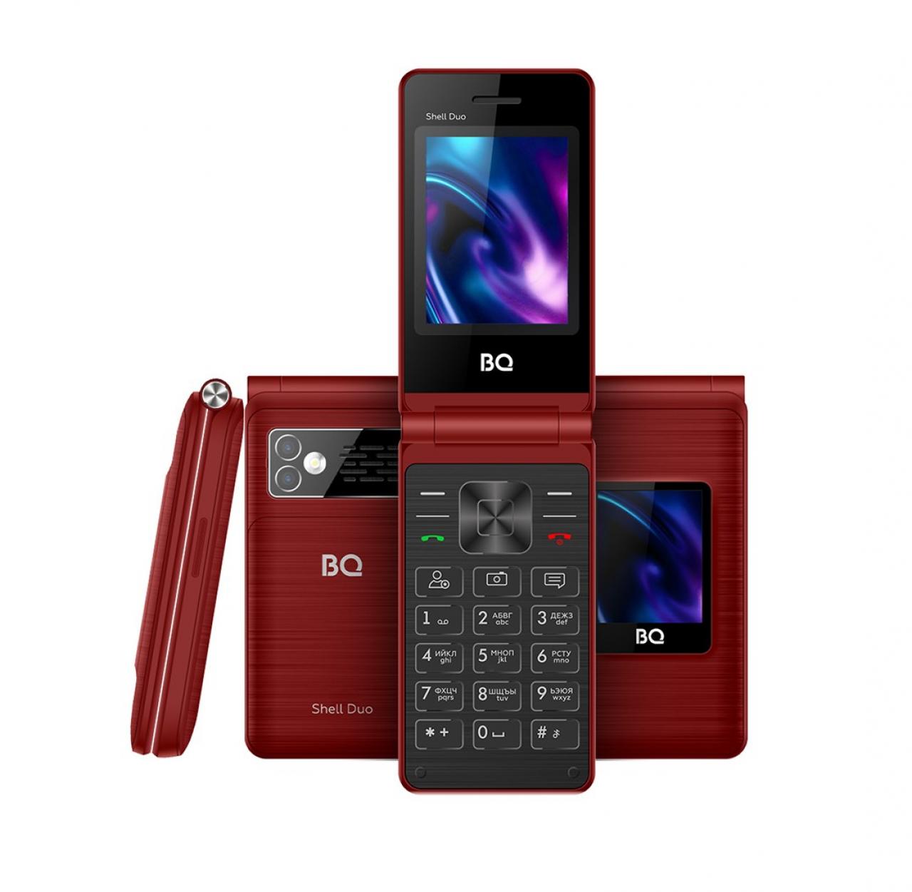 Сотовый телефон BQ 2464 Shell Duo Red