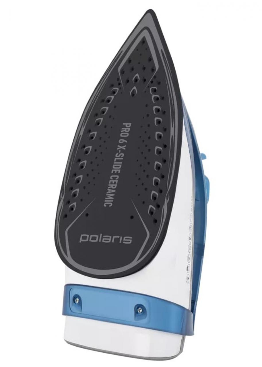 Утюг для одежды с отпаривателем POLARIS PIR 2860AK белый/синий