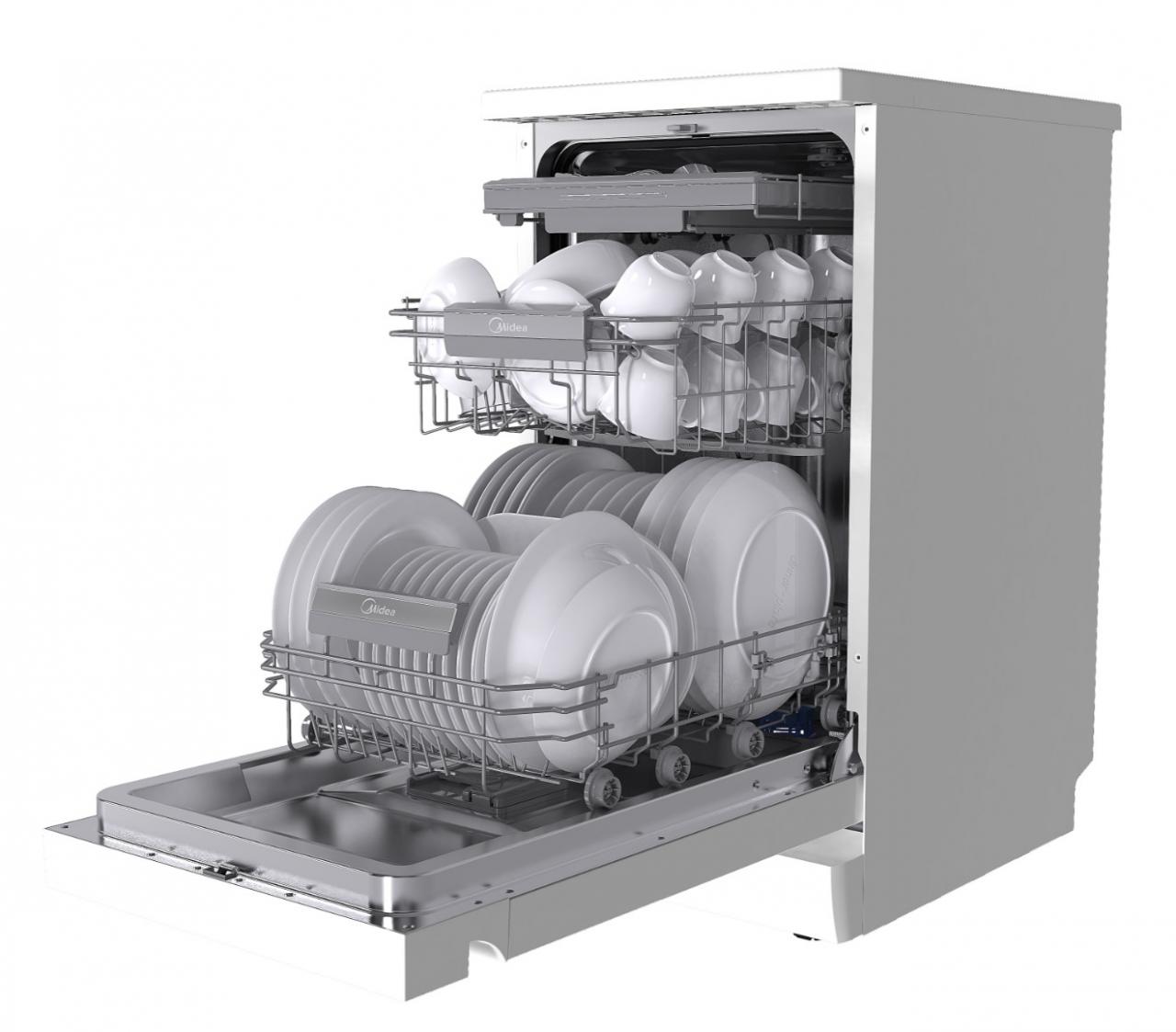 Отдельностоящая посудомоечная машина Midea MFD45S160Wi белый