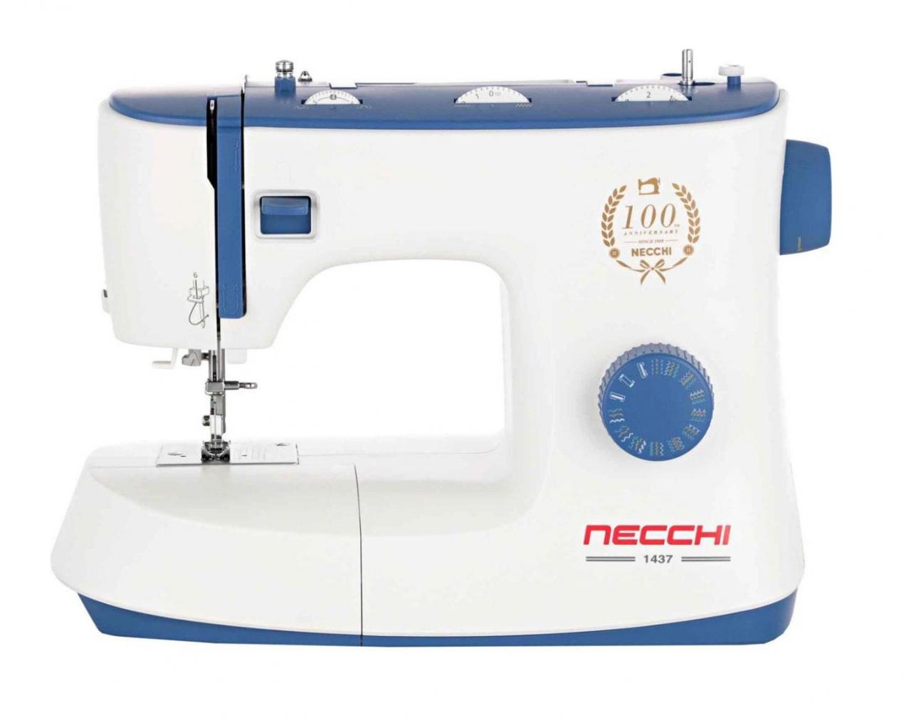 Швейная машина Necchi 1437 белый/синий